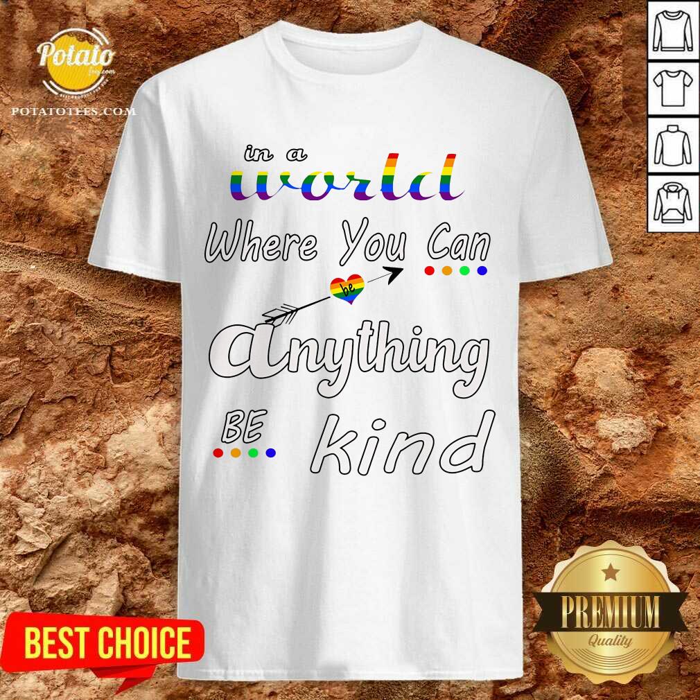 In A World Where You Can Be Anything Be Kind LGBT Shirt In A World Where You Can Be Anything Be Kind LGBT Shirt