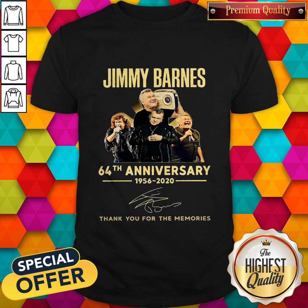 Jimmy Barnes 64th Anniversary 1956 2020 Thank You For The Memories Shirt Jimmy Barnes 64th Anniversary 1956 2020 Thank You For The Memories Shirt