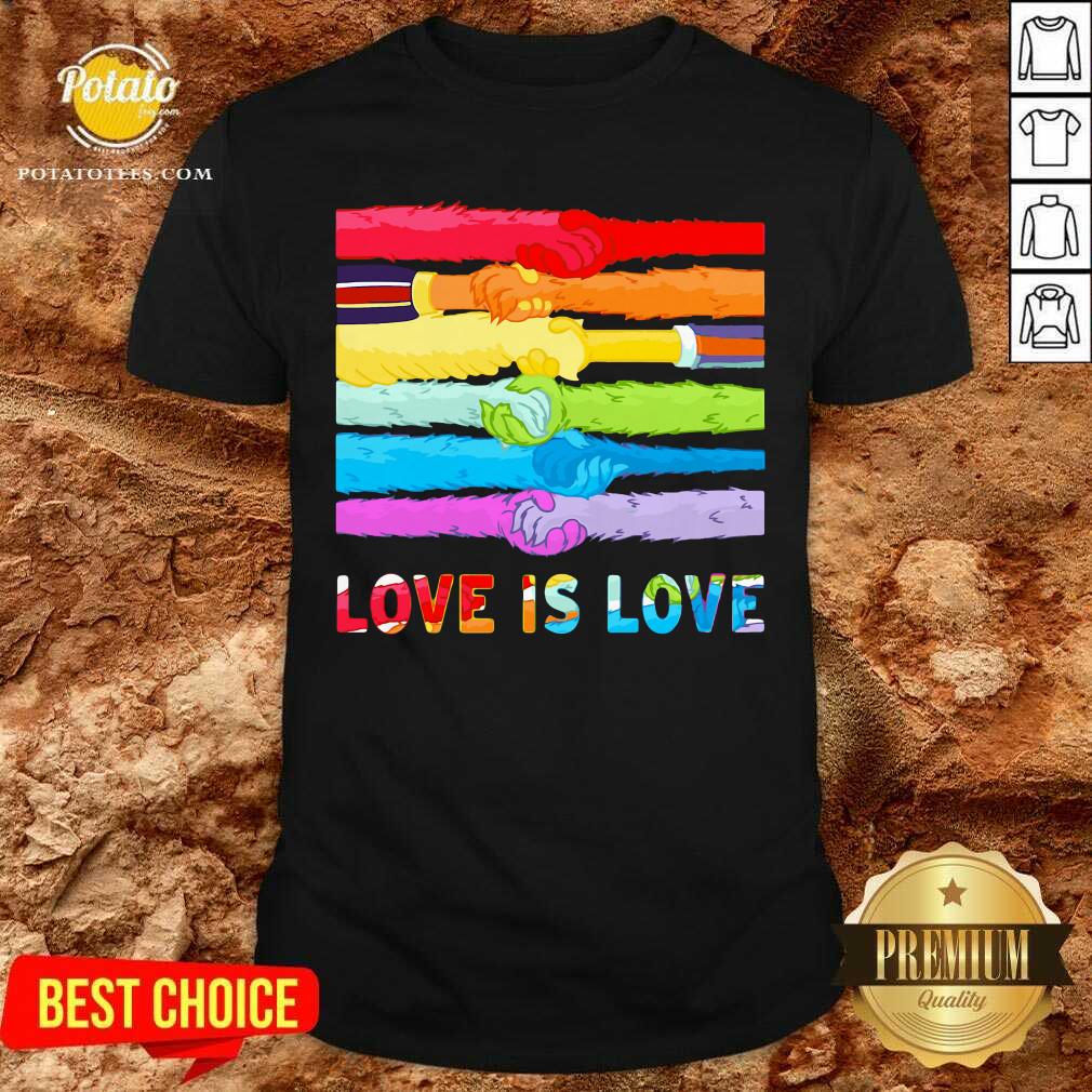 LGBT Hands Love Is Love Shirt LGBT Hands Love Is Love Shirt