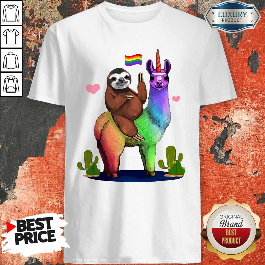 LGBT Sloth Riding A Llama Gay Lesbian Pride Shirt LGBT Sloth Riding A Llama Gay Lesbian Pride Shirt