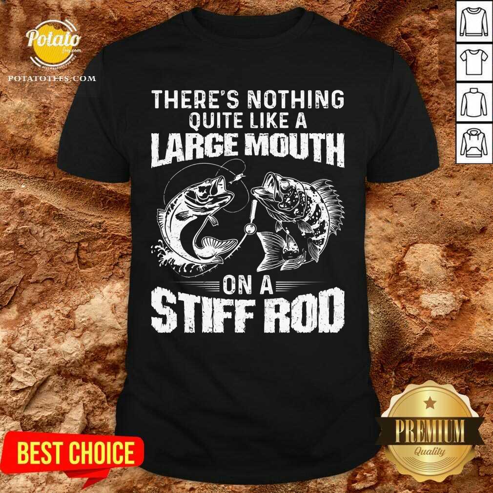 Large Mouth Stiff Rod Fishing Shirt Large Mouth Stiff Rod Fishing Shirt