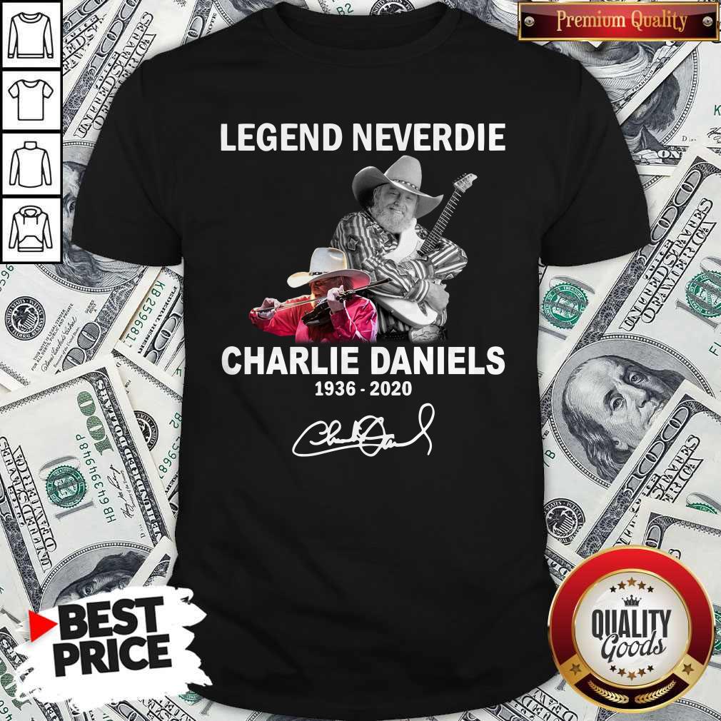 Legend Never Die Charlie Daniels 1936-2020 Signature Shirt Legend Never Die Charlie Daniels 1936-2020 Signature Shirt