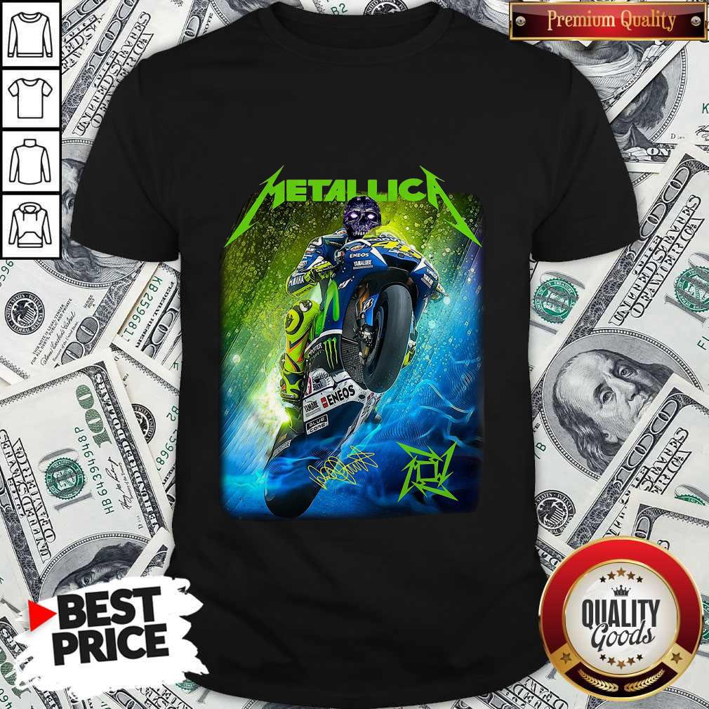 Metallica Valentino Rossi Signature Shirt Metallica Valentino Rossi Signature Shirt