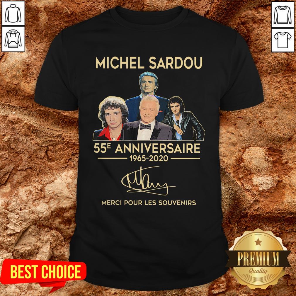Michel Sardou 55e Anniversaire 1965 2020 Merci Pour Les Souvenirs Shirt Michel Sardou 55e Anniversaire 1965 2020 Merci Pour Les Souvenirs Shirt