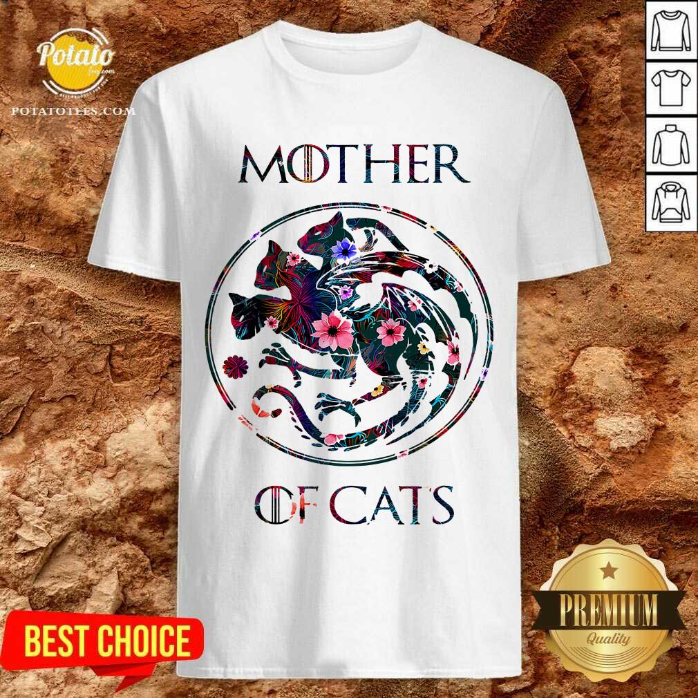 Mother Of Cats Mix Flower Shirt Mother Of Cats Mix Flower Shirt