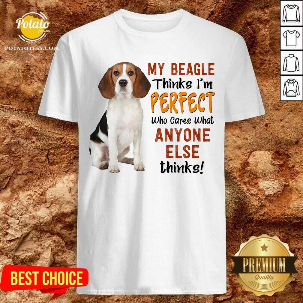 My Beagle Thinks I’m Perfect Anyone Else Thinks Shirt My Beagle Thinks I’m Perfect Anyone Else Thinks Shirt
