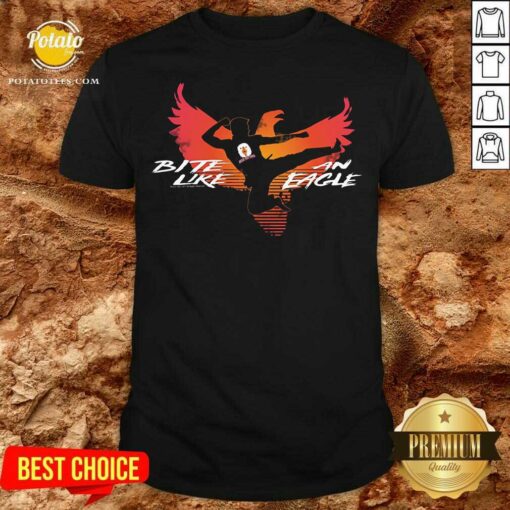 Nice Cobra Kai Bite Like An Eagle Jump Kick Shirt