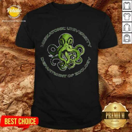 Nice Cthulhu Lovecraft Miskatonic University Department Of Zoology Shirt