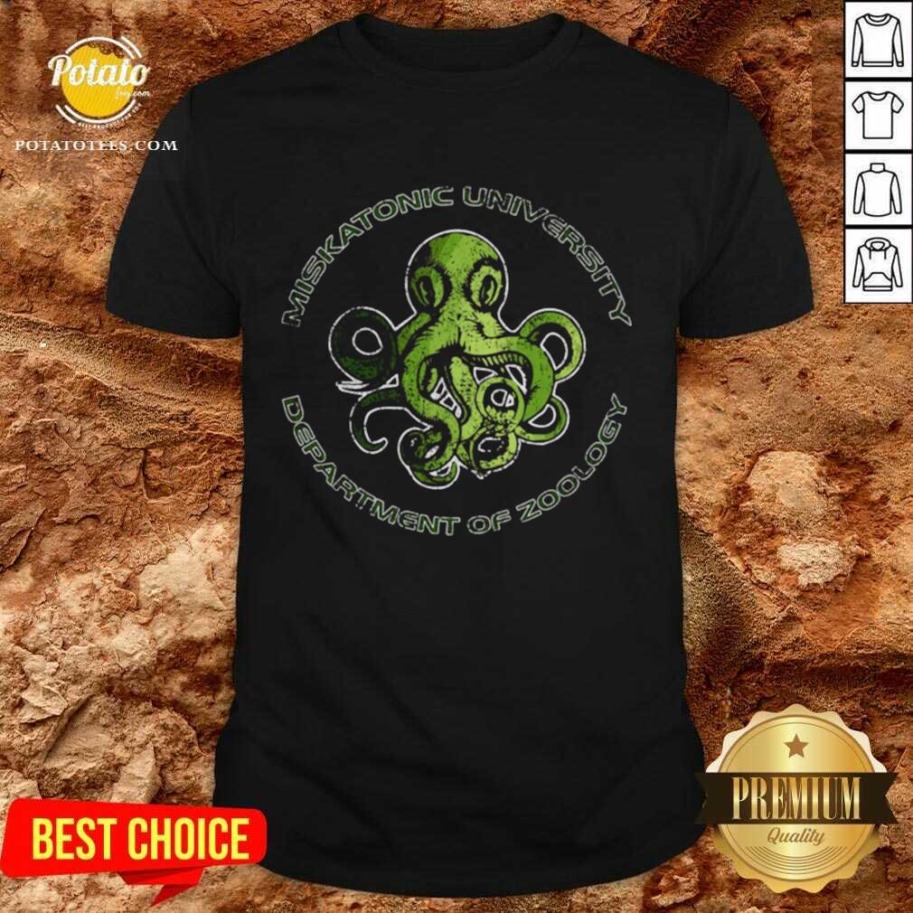 Nice Cthulhu Lovecraft Miskatonic University Department Of Zoology Shirt Nice Cthulhu Lovecraft Miskatonic University Department Of Zoology Shirt
