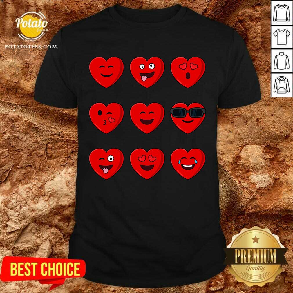 Nice Heart Emojis Valentines Day Funny Emoticons Boys Girls Kids Shirt Nice Heart Emojis Valentines Day Funny Emoticons Boys Girls Kids Shirt