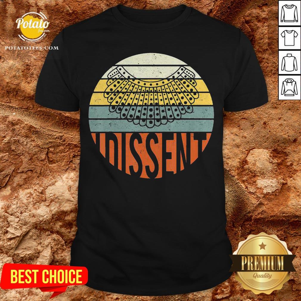 Nice I Dissent Quote Vintage RBG Shirt Nice I Dissent Quote Vintage RBG Shirt
