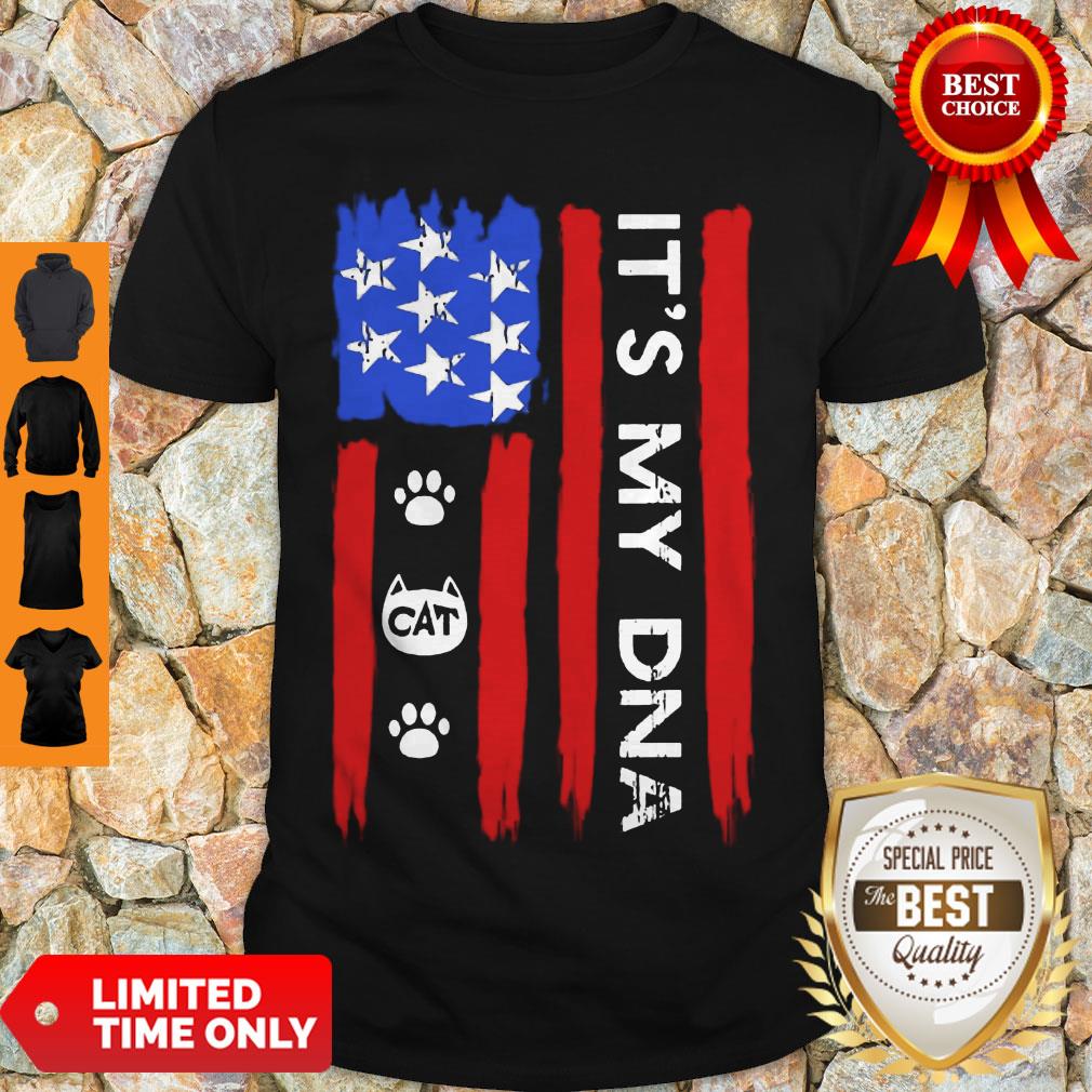 Nice Independence Day Its My Dna Cat Paw Shirt Nice Independence Day Its My Dna Cat Paw Shirt