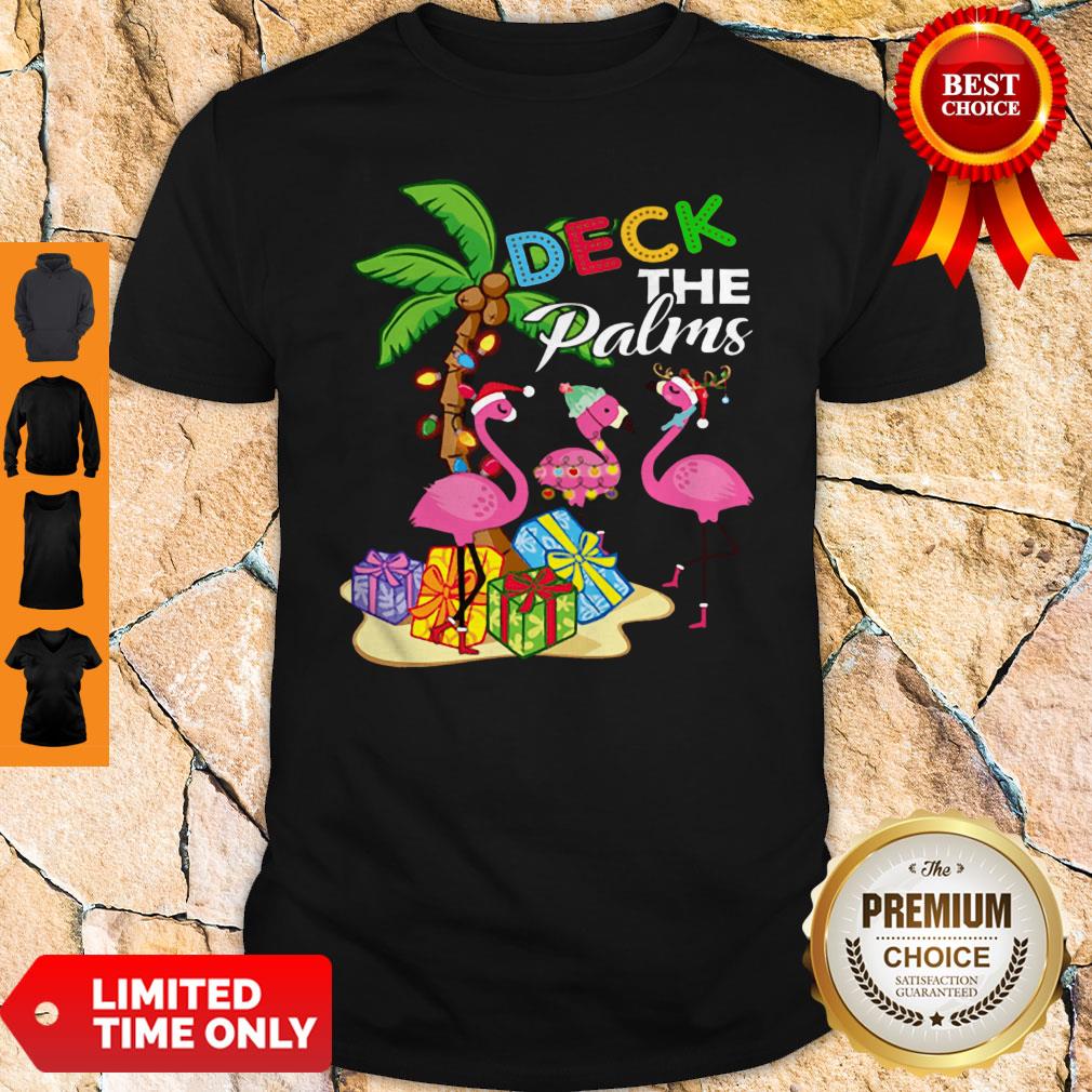 Official Deck The Palms Merry Flamingo Christmas Shirt Official Deck The Palms Merry Flamingo Christmas Shirt