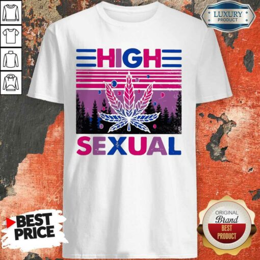 Official LGBT Weed High Sexual Shirt