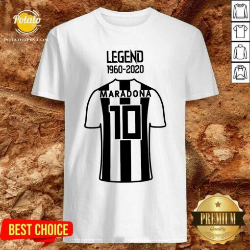 Official Legend 1960 2020 Diego Maradona 10 Shirt