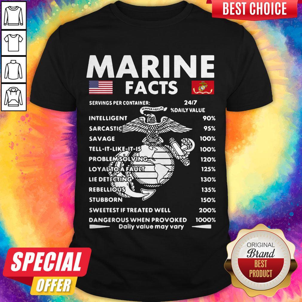 Official Marine Facts Shirt Official Marine Facts Shirt