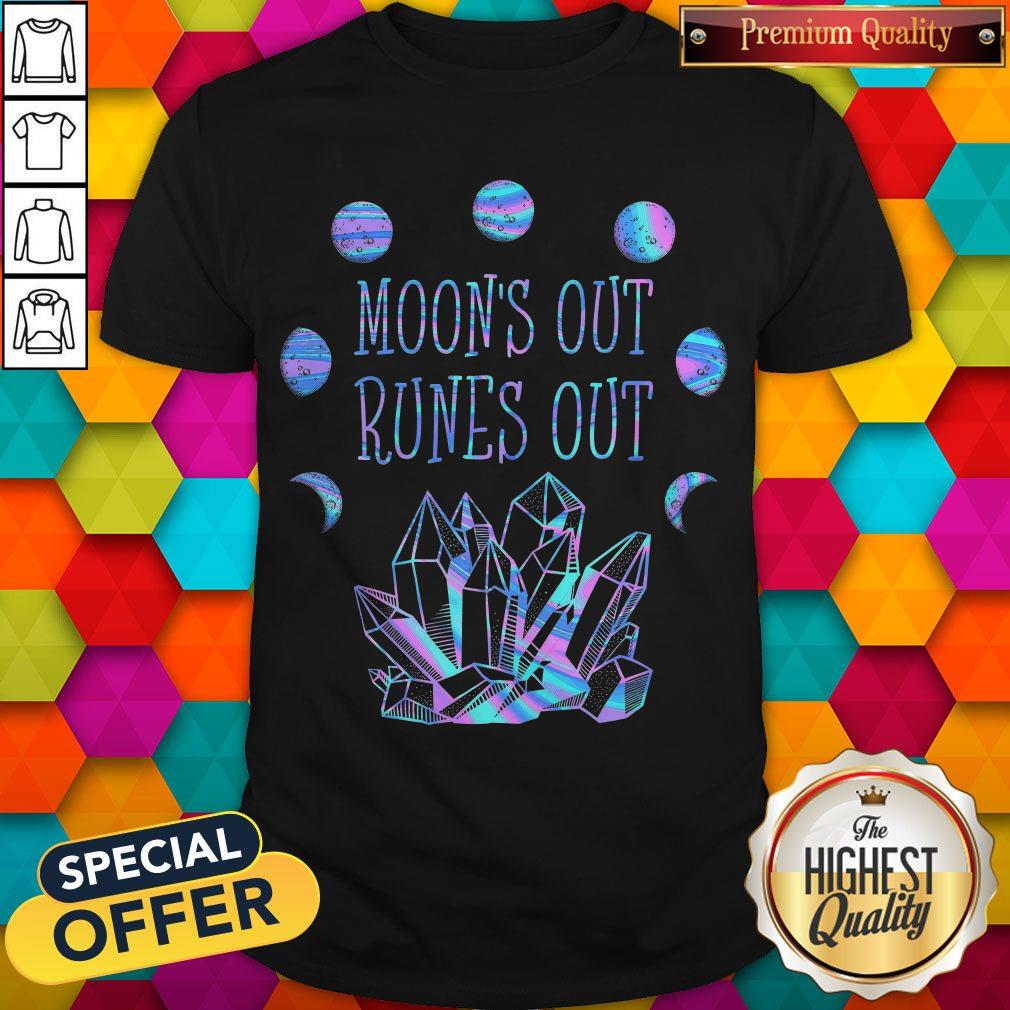 Official Moon's Out Runes Out Shirt Official Moon's Out Runes Out Shirt