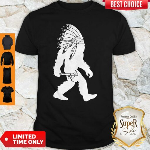Official Native American Bigfoot Headdress Shirt