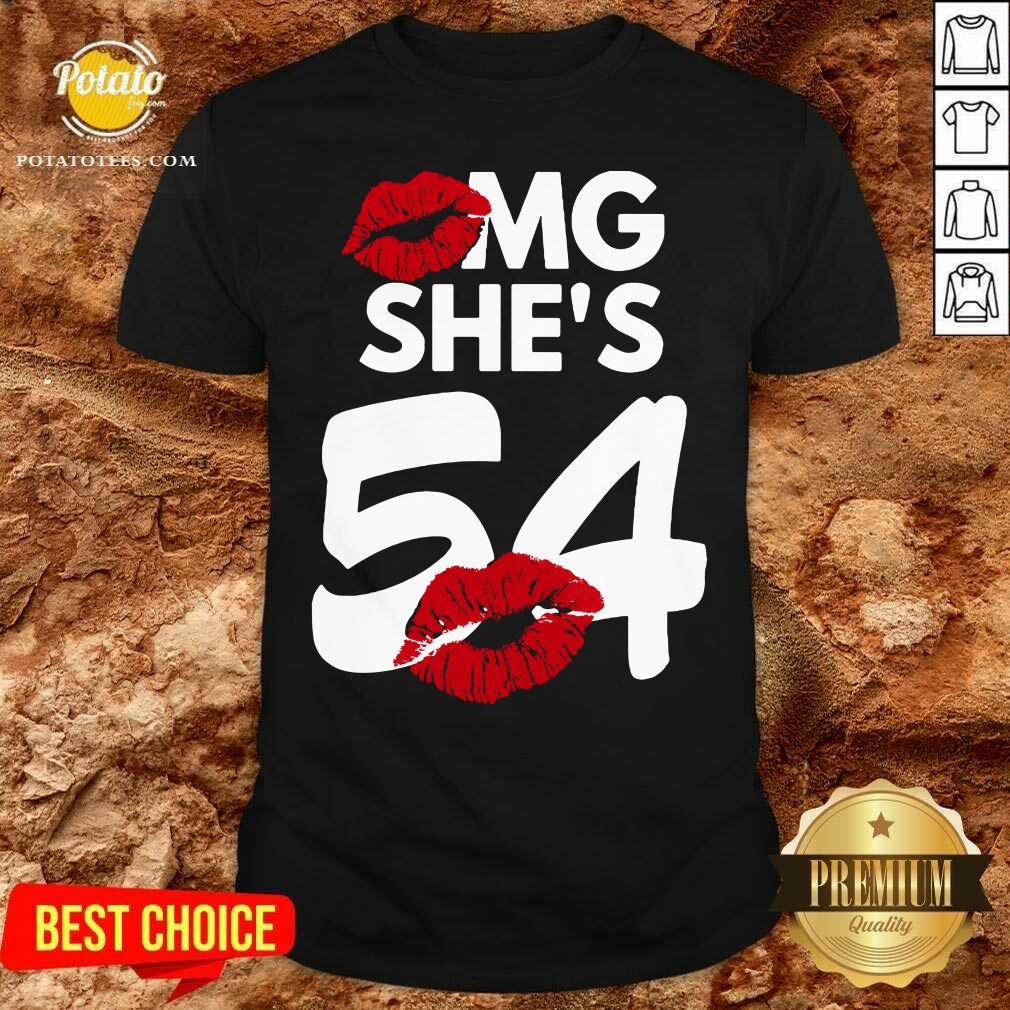 Official Omg She’s 54 Lips Shirt Official Omg She’s 54 Lips Shirt