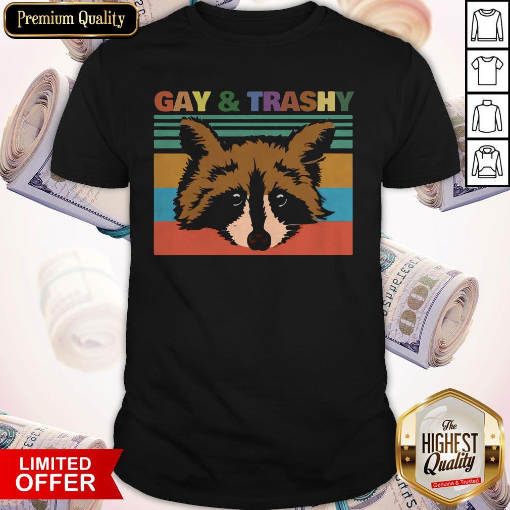 Official Raccoons Gay And Trashy Vintage Shirt Official Raccoons Gay And Trashy Vintage Shirt