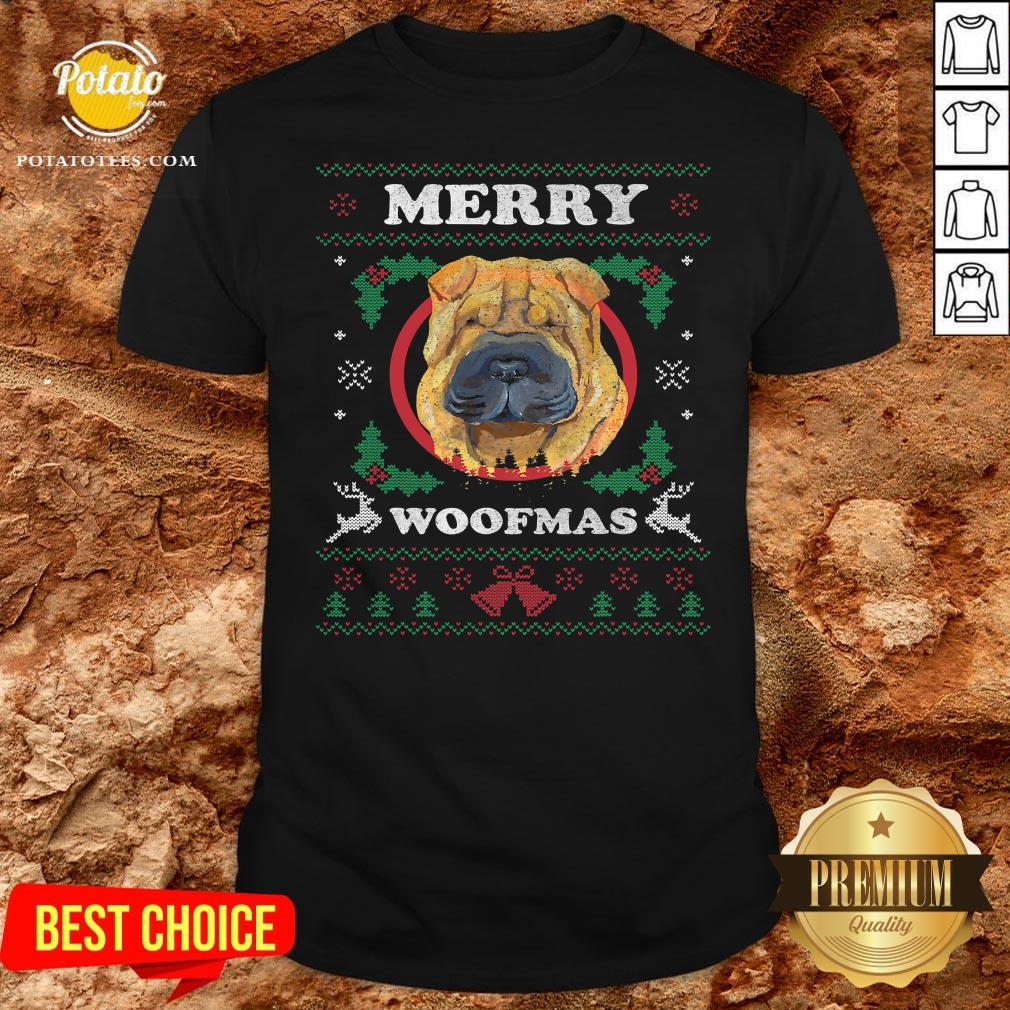 Official Shar Pei Dog Merry Woofmas Ugly Christmas Shirt Official Shar Pei Dog Merry Woofmas Ugly Christmas Shirt