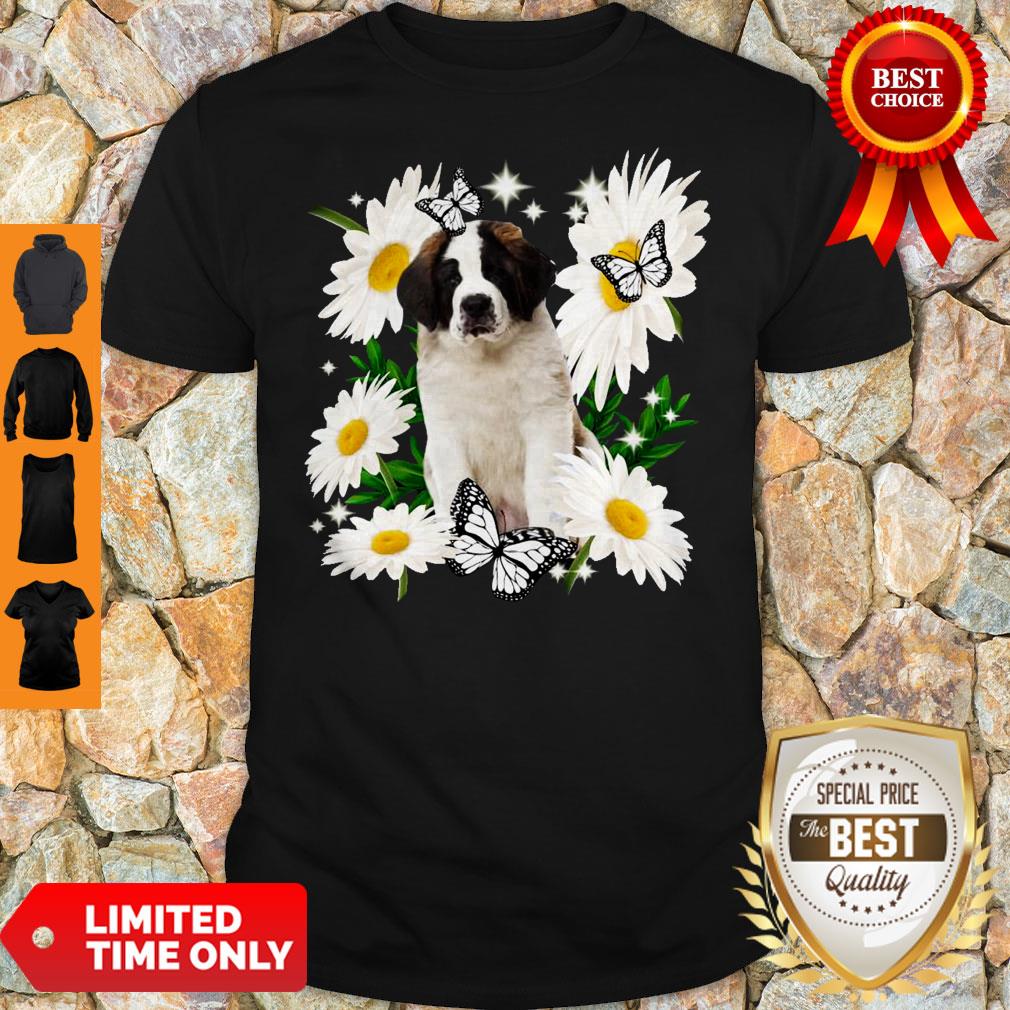 Official St Bernard Daisy Flower Classic Shirt Official St Bernard Daisy Flower Classic Shirt
