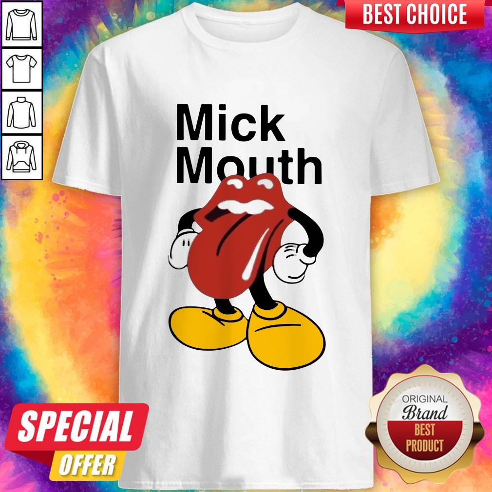 Official Vintage Mick Mouth Shirt Official Vintage Mick Mouth Shirt