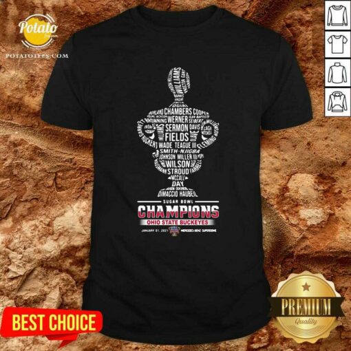 Original Dimaco Haubeil Sugar Bowl Champions Ohio State Buckeyes January 01 2021 Shirt