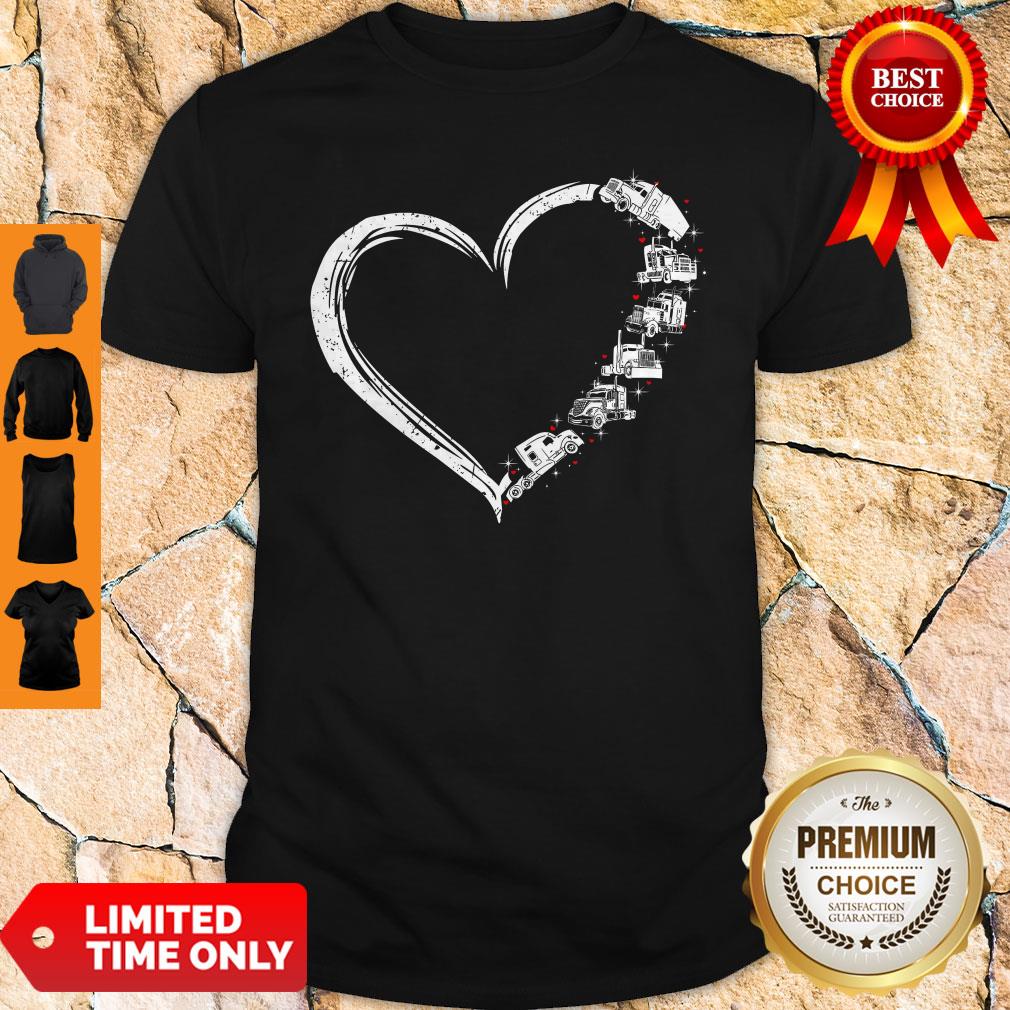 Original Heart Truck I Love Trucker Shirt Original Heart Truck I Love Trucker Shirt