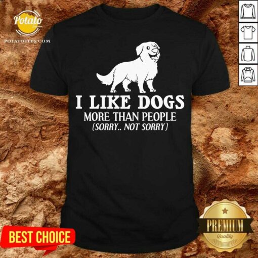 Original I Like Dogs More Than People Bernese Mountain Puppies Shirt