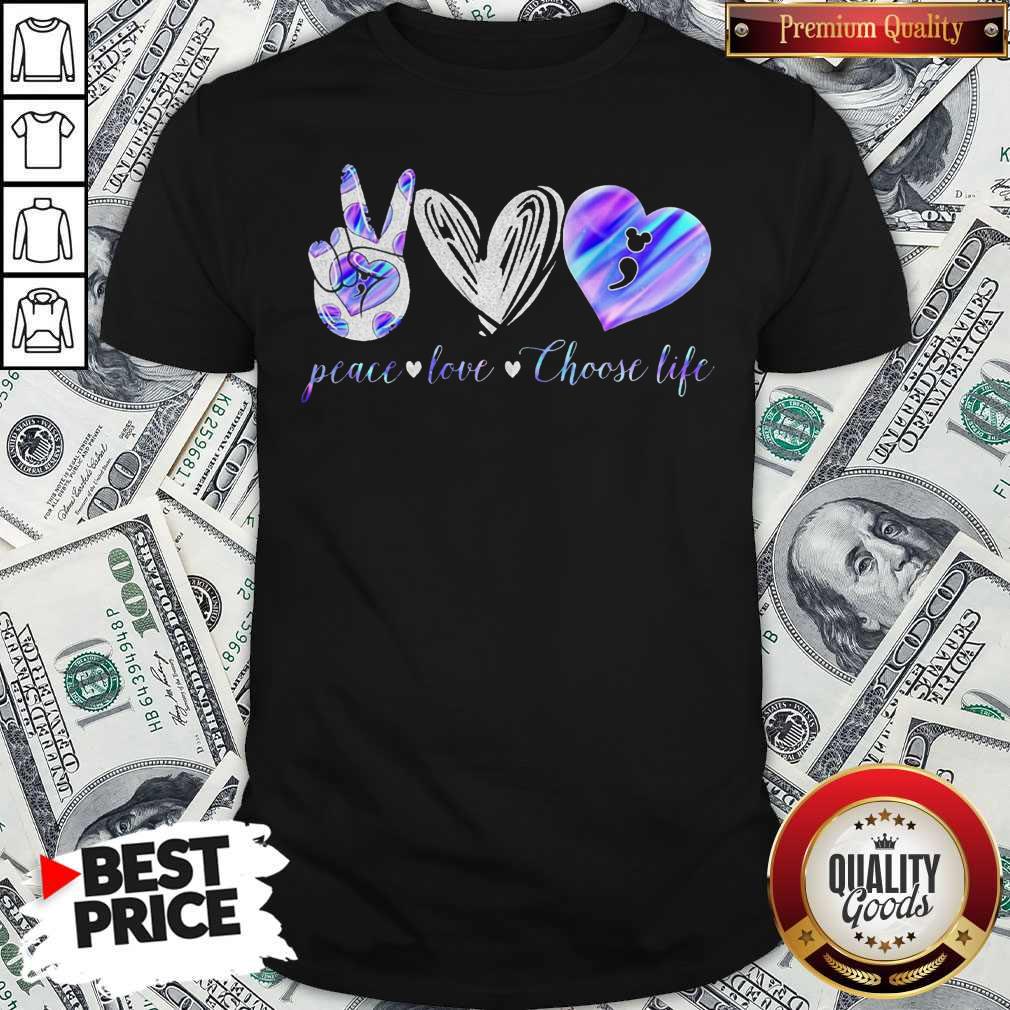 Peace Love Choose Life Mickey Mouse Shirt Peace Love Choose Life Mickey Mouse Shirt