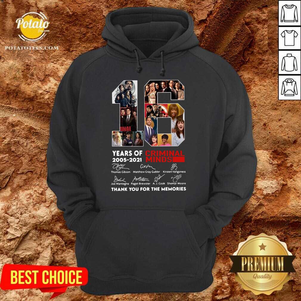 Perfect 16 Years Of 2005 2021 Criminal Minds Thank You For The Memories Signatures Shirt Perfect 16 Years Of 2005 2021 Criminal Minds Thank You For The Memories Signatures Shirt