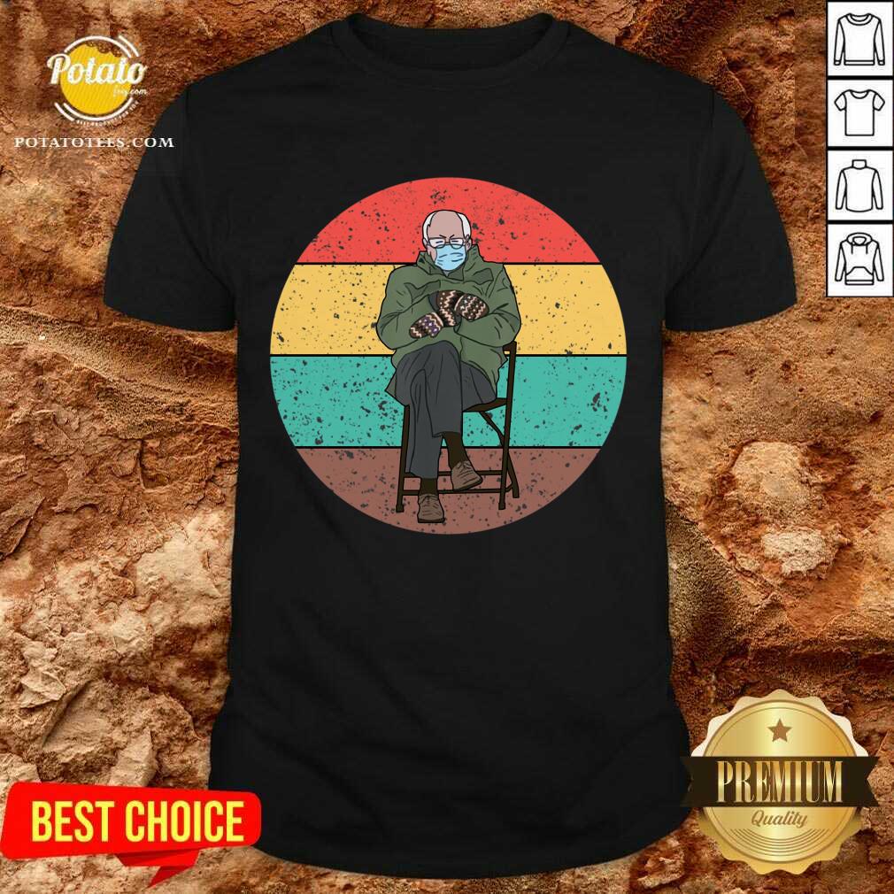 Perfect Bernie Sanders Mittens Meme Sitting Wearing Mask Vintage Essential Shirt Perfect Bernie Sanders Mittens Meme Sitting Wearing Mask Vintage Essential Shirt