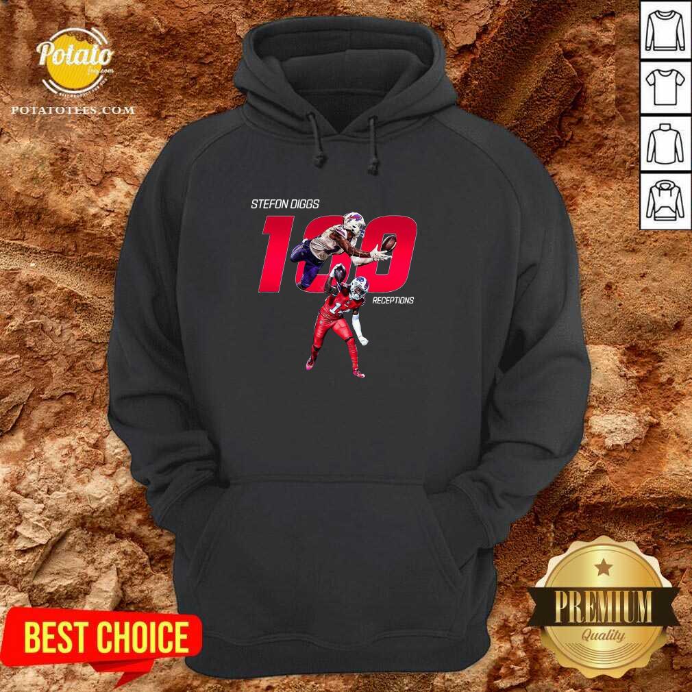 Perfect Buffalo Bills Stefon Diggs 100 Receptions Shirt Perfect Buffalo Bills Stefon Diggs 100 Receptions Shirt