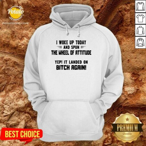 Perfect I Woke Up Today And Spun The Wheel Of Attitude Yep It Landed On Bitch Again Shirt
