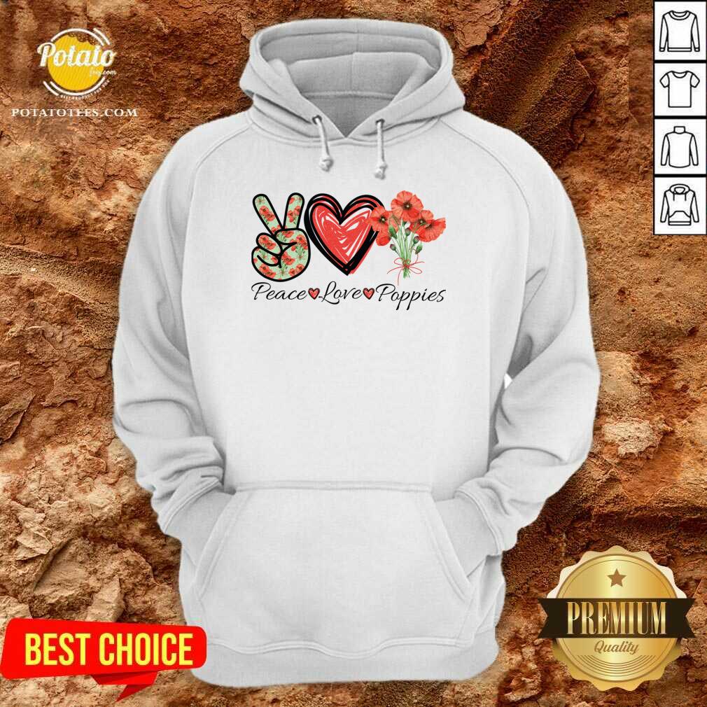 Perfect Peace Love Poppies Flowers Red heart Classic Shirt Perfect Peace Love Poppies Flowers Red heart Classic Shirt