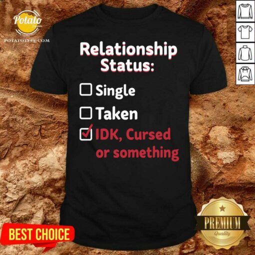 Perfect Relationship Status Single Taken Idk Cursed Or Something Shirt