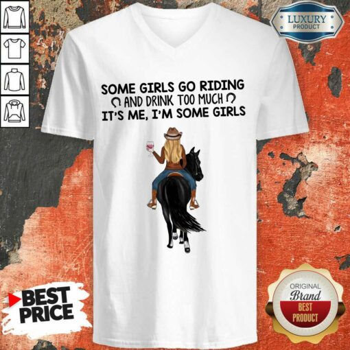 Personalized Horse Some Girls Go Riding Shirt
