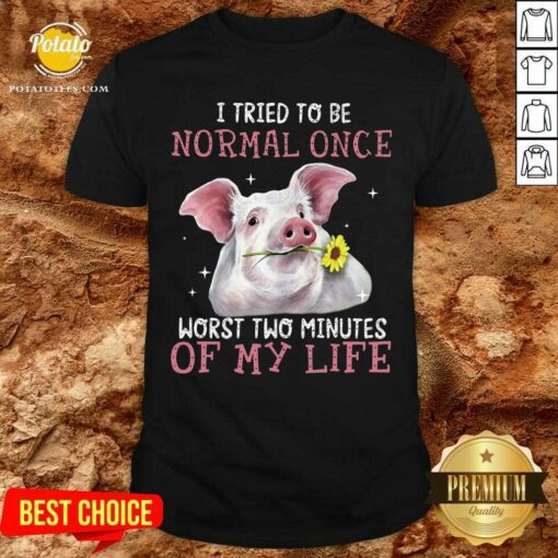 Pig I Tried To Be Normal Once Of My Life Shirt