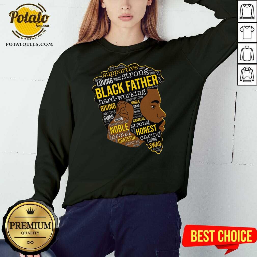 Premium Black Father Giving Working Shirt Premium Black Father Giving Working Shirt