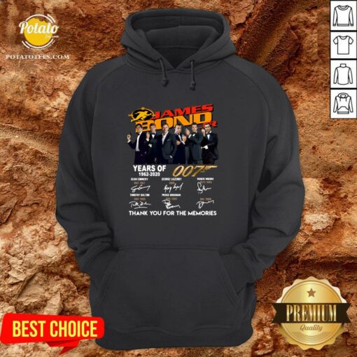 Premium James Bond Years of 007 1962 2020 Signatures Shirt