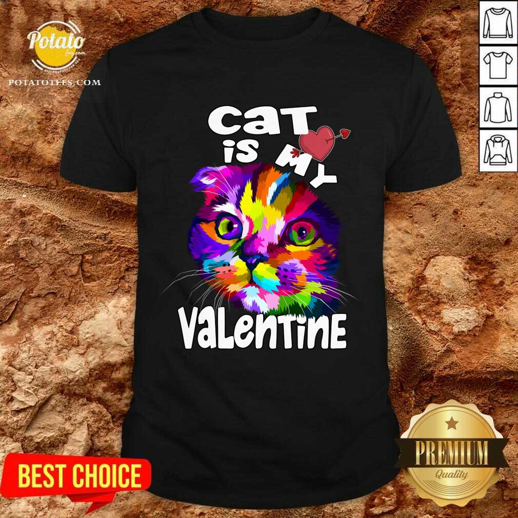 Premium My Cat Is My Valentine Kitten Lover Valentine's Day 2021Gif Shirt Premium My Cat Is My Valentine Kitten Lover Valentine's Day 2021Gif Shirt