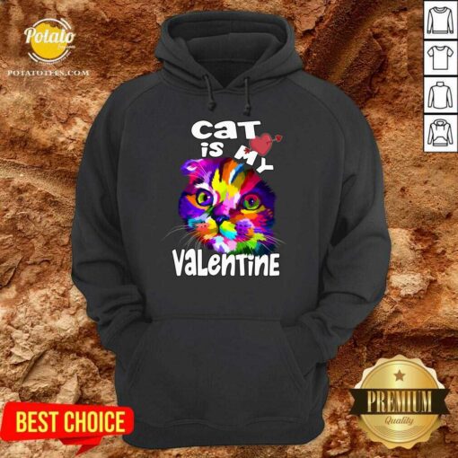 Premium My Cat Is My Valentine Kitten Lover Valentine’s Day 2021Gif Shirt