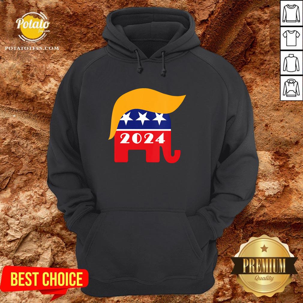 Premium President Trump 2024 Republican Elephant Hair Logo Shirt Premium President Trump 2024 Republican Elephant Hair Logo Shirt