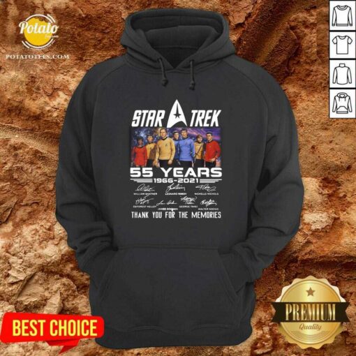 Premium Star Trek 55 Years 1966 2021 Thank You For The Memories Signatures Shirt