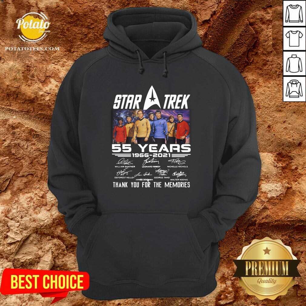 Premium Star Trek 55 Years 1966 2021 Thank You For The Memories Signatures Shirt Premium Star Trek 55 Years 1966 2021 Thank You For The Memories Signatures Shirt