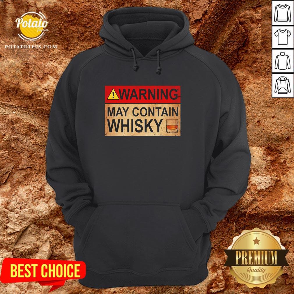 Premium Warning May Contain Whisky Wine Funny T-shirt Premium Warning May Contain Whisky Wine Funny T-shirt