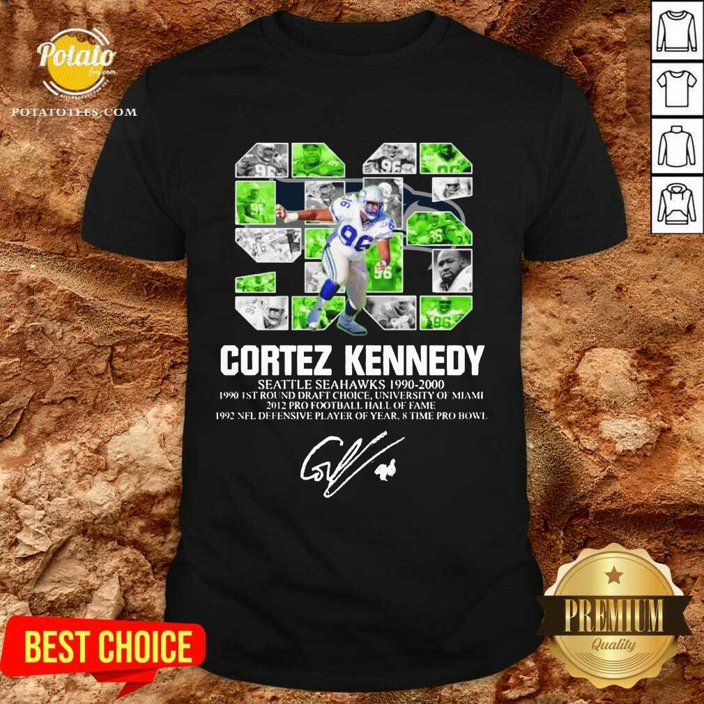 Pretty 96 Cortez Kennedy Seattle Seahawks 1990 2000 Signature Shirt Pretty 96 Cortez Kennedy Seattle Seahawks 1990 2000 Signature Shirt