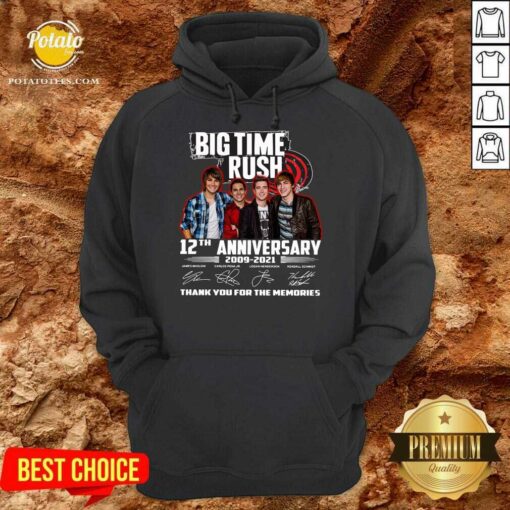 Pretty Big Time Rush 12th Anniversary 2009 2021 Thank You For The Memories Signatures Shirt
