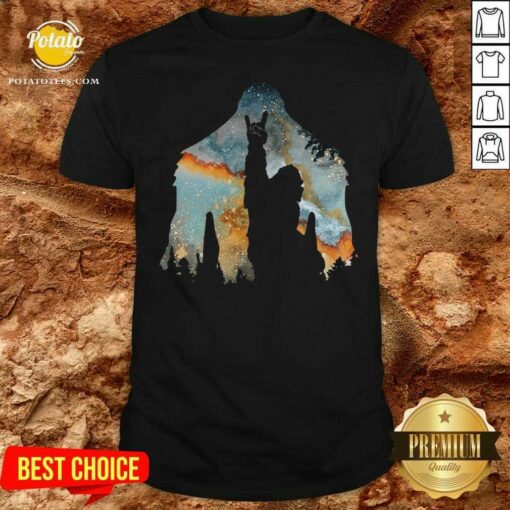 Pretty Bigfoot Rock And Roll Shirt